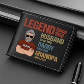 2260JUS2 custom grandpa presents legend since leather wallet 2260J6H5B