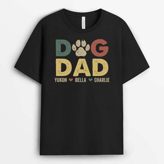 2271AUK1 personalised best dog mum dad cat mum dad t shirt