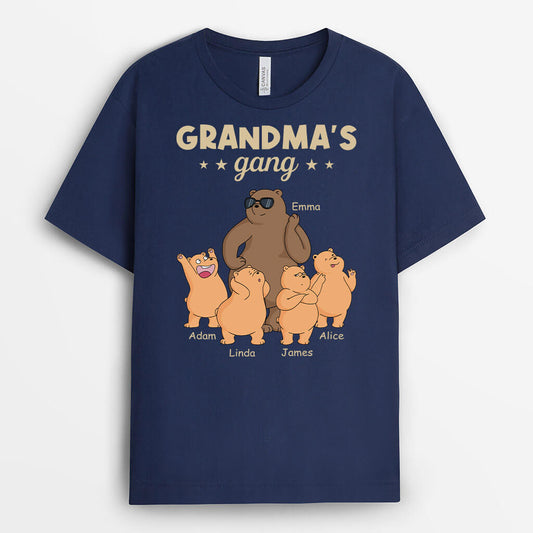 2278AUK1 personalised mum grandmas bear gang t shirt