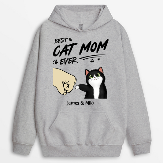 2279WUs2 best cat mom ever sweatshirt personalized gifts for cat lovers 2279W5L5D