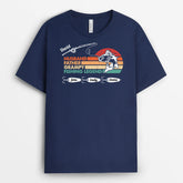 2309AUK2 personalised husband daddy grandpa fising legend t shirt