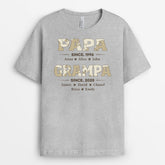 2315AUS2 personalized fathers day gifts dad est grandpa est shirt_ 2315A5T5B