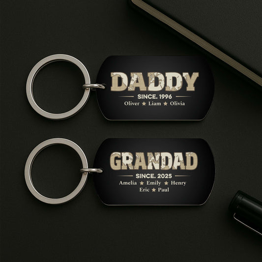 2315JUS2 custom metal keychains gifts for dad and grandpa 2315JTL5B