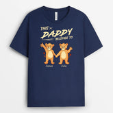 2354AUK2 personalised this dad grandpa belongs to lions t shirt