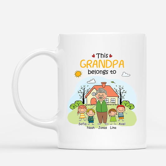 2361MUS1 personalized coffee mugs with grandkids names_ gifts for grandparents 2361M6L5B