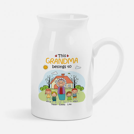 2361OUS1 this mom belongs to flower vase custom gifts for momgrandma 2361o6p5a_64b5df54 0702 47c5 85f4 ec1a285bffb9