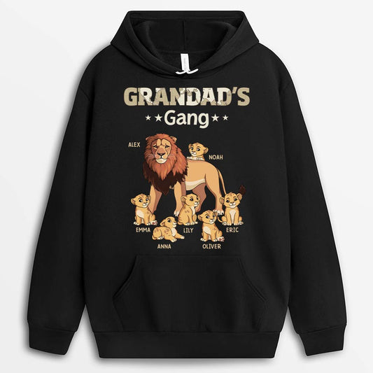 2366AUS1 personalized daddy with lion gangs t shirt