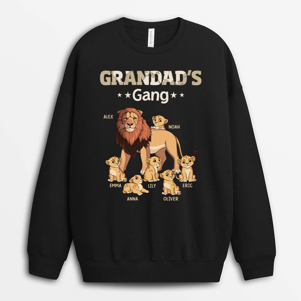 2366AUS1 personalized daddy with lion gangs t shirt_90528fdb 997d 411f a578 9735883e0203