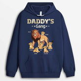 2366AUS2 personalized daddy with lion gangs t shirt