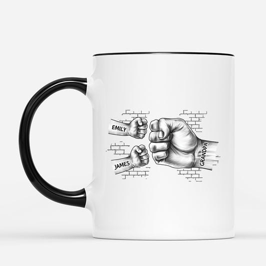 2427MUS2 custom dad gifts daddy grandad mugt with names 2427M6T5B