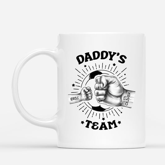 2438MUS1 custom gifts for dad soccer dad mugs_ daddys team_ 2438M587B