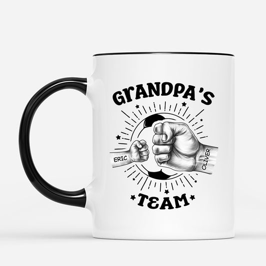 2438MUS2 custom gifts for dad soccer dad mugs_ daddys team_ 2438M587B