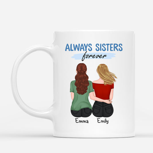 2489MUK1 personalised sisters forever mug_69c11623 6725 44c7 a385 37bf4b629c60