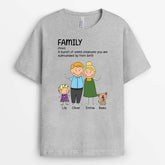 2499AUK1 personalised a family definition t shirt