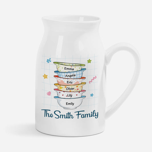 2564OUK1 personalised family name flower vase for family 2564o8l7i