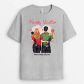 2565AUK2 family portrait hearts personalised t shirt