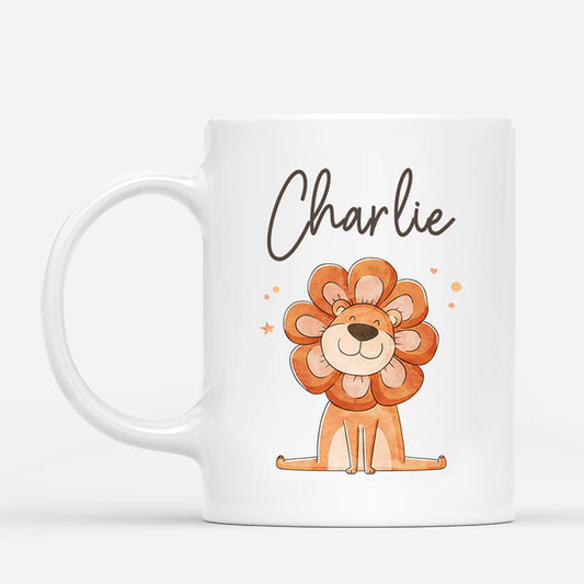 2587MUK1 cute lion mug personalised mug for kids_53b6320b 99e6 4ded 87ea 8a16c6072284