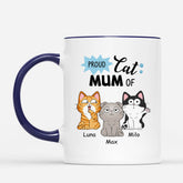 2594MUK2 proud cat dad mom of mug personalised mug for cat lovers