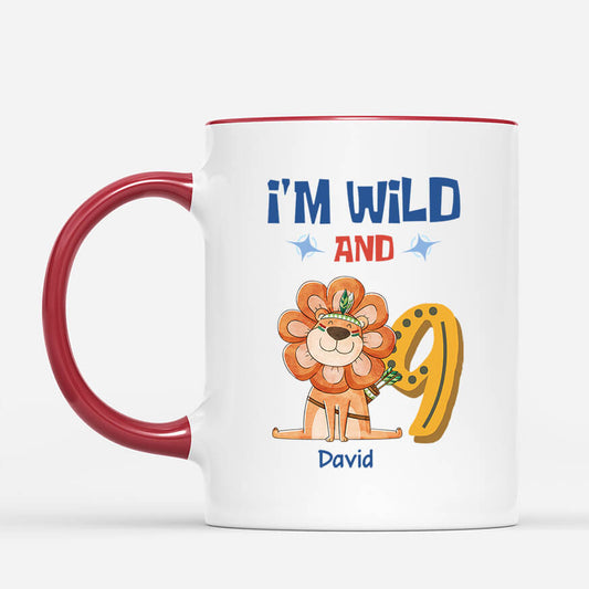 2614MUK2 im wild and 6 personalised mug for kids