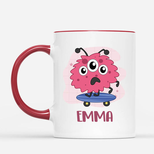 2619MUK2 monsters name personalised mug for kids