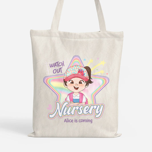 2626BUK1 watch out nursery customised tote bags for kids