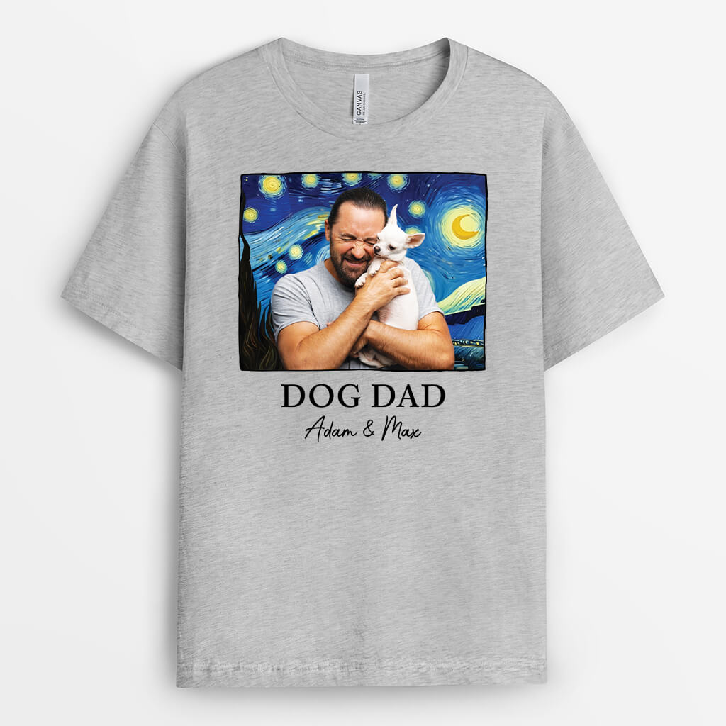 2628AUK1 dog mum with the starry night personalised dog t shirts