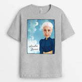 2629AUK2 a womans face personalised t shirt printing for art lovers