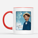 2629MUK2 a mans face personalised mugs uk for art lovers