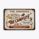 2633EUK2 welcome to backyard bar custom metal sign for family