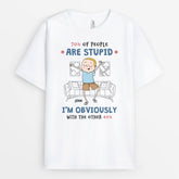 2682AUK1 70_ of people are stupid t shirt with custom design for women