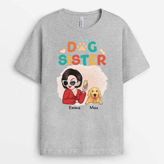 2696AUK2 cool dog mum customised t shirt for dog lovers