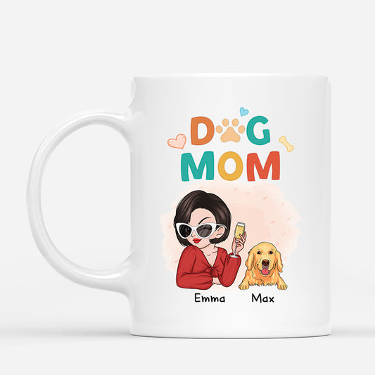 2696MUS1 cool dog mum personalised mugs uk for dog lovers