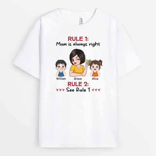 2719AUK1 mum is always right custom printed t shirt for women_b411c5f2 8803 4661 b8a0 45db04818abe