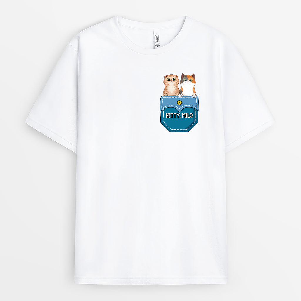 2723AUK1 cats name t shirts custom gifts for cat owners