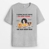 2726AUS1 a woman cant survive on wine alone she also needs dogs custom print t shirt for dog lovers_2