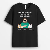2735AUK2 my tee 20_ cottton 80_ cat hair personalised cat lovers items