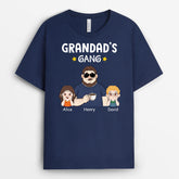 2741AUK2 daddys gang t shirt with custom design for men