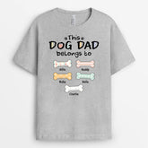 2752AUK2 dog mum dog dad belongs to t shirt unique dog themed gifts with bone patterns