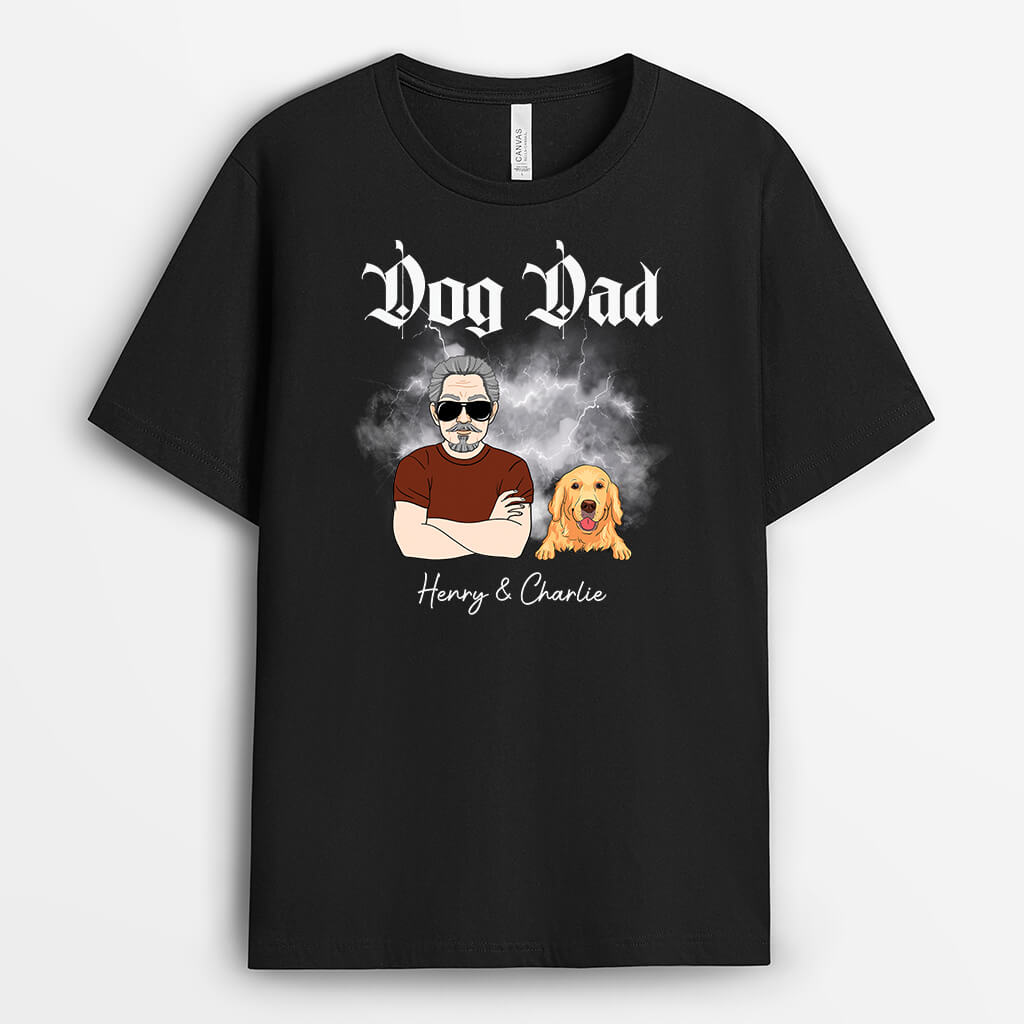 2758AUK1 dog dad lighting personalised dog clothes for men