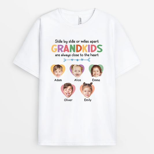 2769AUK1 side by side or miles apart custom t shirt printing with kids faces