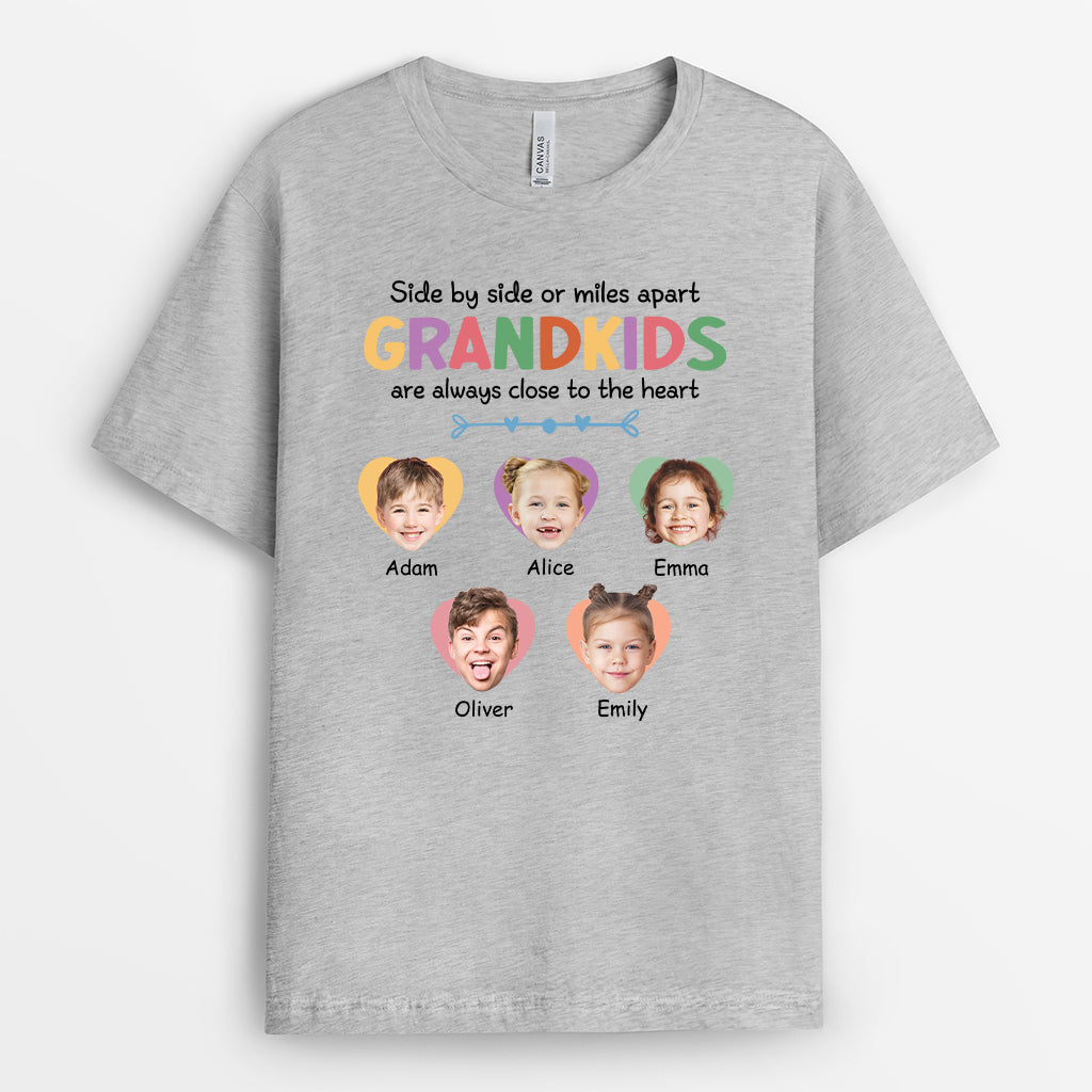 2769AUK2 side by side or miles apart custom t shirt printing with kids faces