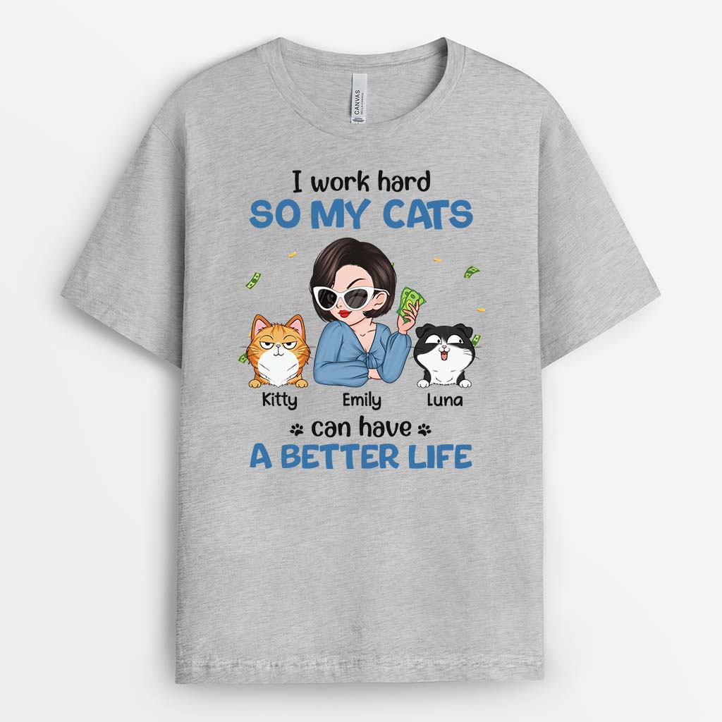2775AUK2 i work hard t shirt personalised cat mom presents_c2ca5586 40a2 4ed1 a4a7 3305c98fc6b5
