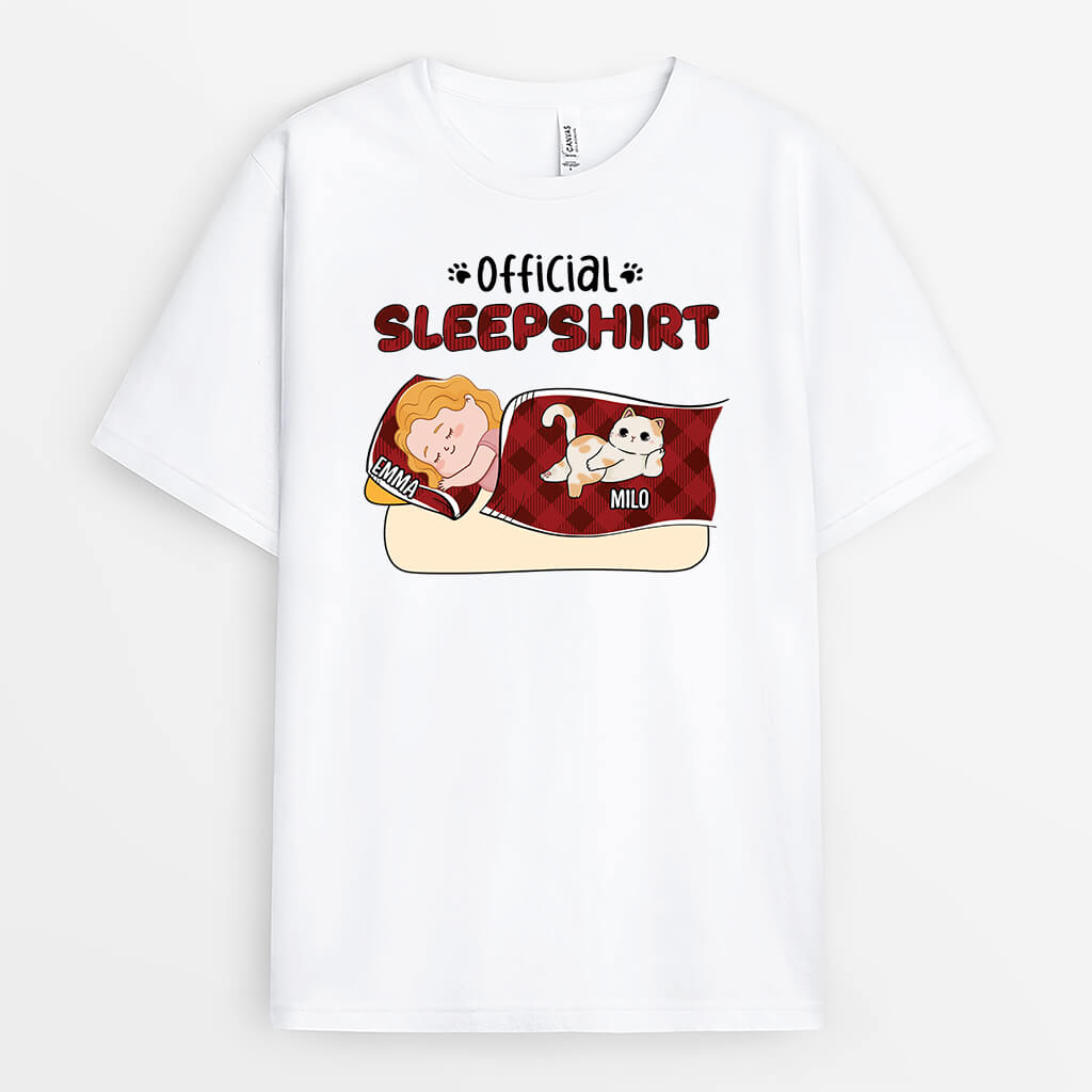 2787AUK1 official sleepshirt t shirt custom present for cat lovers
