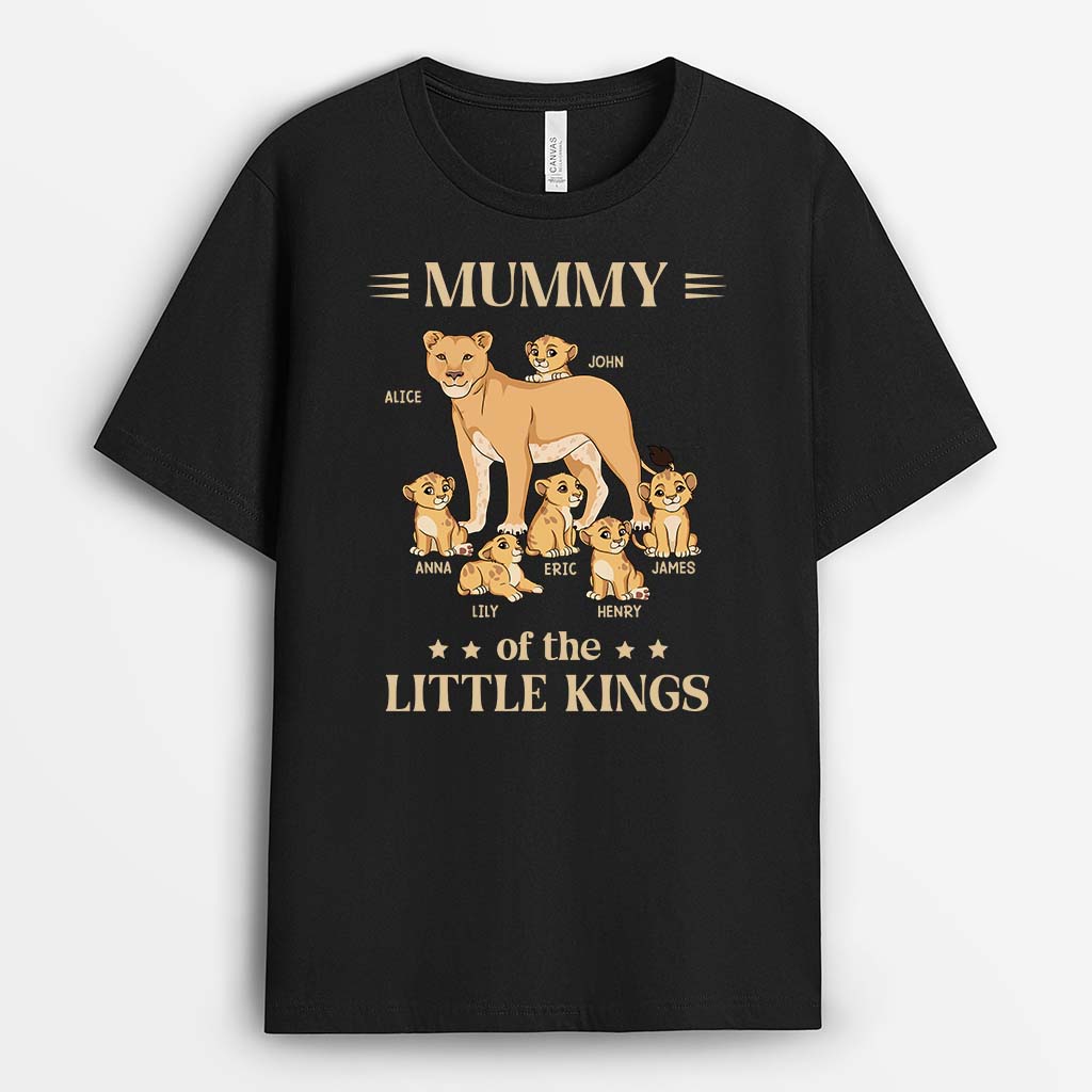 2798AUK1 daddy of the little kings personalised t shirt ideas for dad
