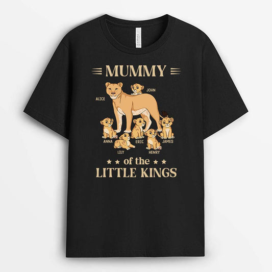 2798AUK1 mommy of the little kings personalised t shirt design for mum