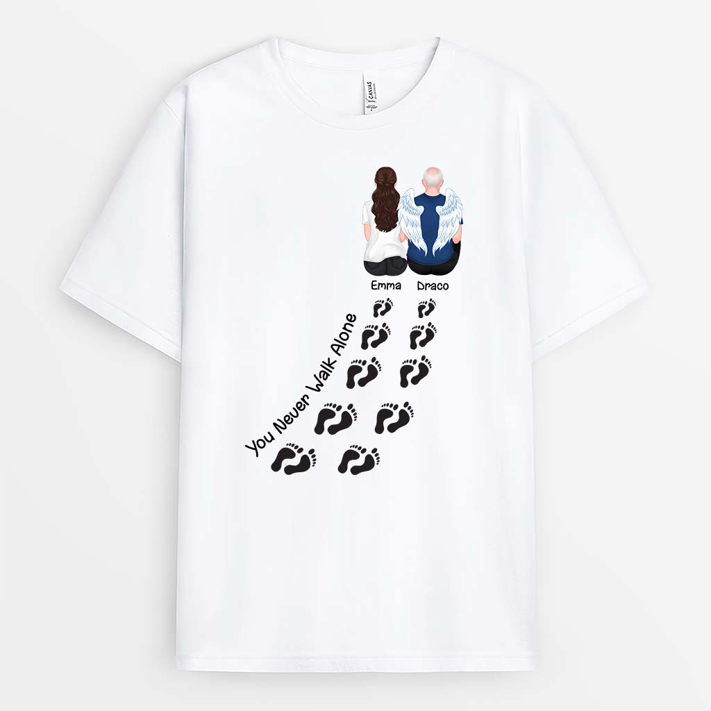 2807AUK1 you never walk alone personalised shirt printing for grandad