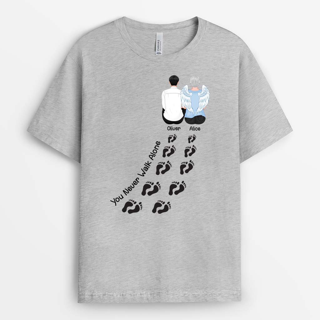 2807AUK2 you never walk alone personalised shirt printing for grandad