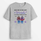 2822AUK2 side by side or miles apart t shirt personalised gifts for siblings