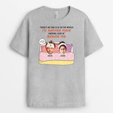 2829AUK2 theres no one else in the world t shirt personalised gifts for couples uk