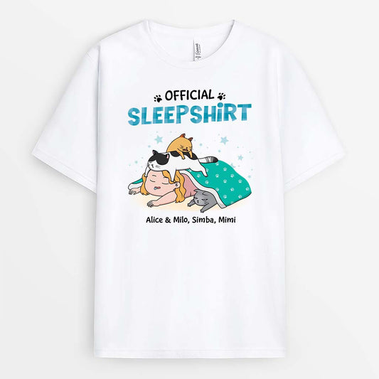 2831AUK1 official sleepshirt t shirt customised present for cat owner_07ec8062 dd76 4c2b 9754 e32c7d35297d